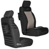 Bartact Jeep Wrangler Seat Covers black / khaki Front Tactical Seat Covers for Jeep Wrangler 2007-10 JK & JKU BARTACT (PAIR) - SRS Air Bag Compliant