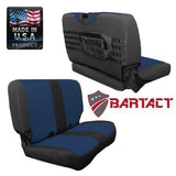 Bartact Jeep Wrangler Seat Covers black / navy Rear Bench Tactical Seat Cover for Jeep Wrangler TJ & LJ 2003-06 Bartact w/ MOLLE