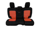 Bartact Jeep Wrangler Seat Covers black / orange / Same as insert Color Rear Bench Tactical Seat Covers for Jeep Wrangler JLU 2018-22 4 Door - BARTACT  - WITH Fold Down Armrest ONLY! (NOT for 4XE Edition) w/ MOLLE