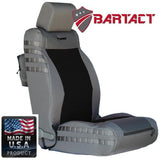 Bartact Jeep Wrangler Seat Covers graphite / black Front Tactical Seat Covers for Jeep Wrangler JK & JKU 2007-10 BARTACT (PAIR) w/ MOLLE - Non SRS Air Bag Compliant