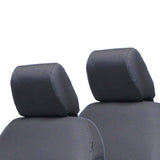 Bartact Jeep Wrangler Seat Covers Graphite Head Rest Covers (PAIR) for 2007-10 JK & JKU Front Seats