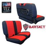 Bartact Jeep Wrangler Seat Covers Rear Bench Tactical Seat Cover for Jeep Wrangler TJ & LJ 2003-06 Bartact w/ MOLLE