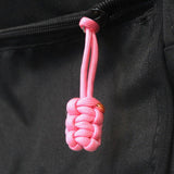 Bartact Miscellaneous 5 / Baby Pink Paracord Zipper Pulls (w/ key ring) - qty 5 - Hand Woven USA 550 Paracord - Bartact