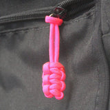Bartact Miscellaneous 5 / Hot Pink Paracord Zipper Pulls (w/ key ring) - qty 5 - Hand Woven USA 550 Paracord - Bartact