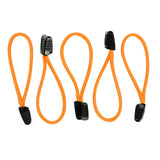 Bartact Miscellaneous 5 / Neon Orange Paracord Zipper Pulls w/ plastic pull - qty 3 OR 5 - Made in USA 550 Paracord