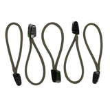 Bartact Miscellaneous 5 / Olive Drab Paracord Zipper Pulls w/ plastic pull - qty 3 OR 5 - Made in USA 550 Paracord