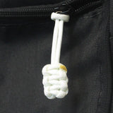 Bartact Miscellaneous 5 / White Paracord Zipper Pulls (w/ key ring) - qty 5 - Hand Woven USA 550 Paracord - Bartact