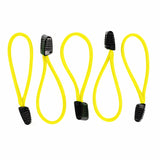 Bartact Miscellaneous 5 / Yellow Paracord Zipper Pulls w/ plastic pull - qty 3 OR 5 - Made in USA 550 Paracord