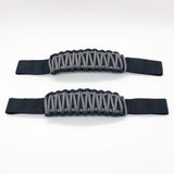 Bartact Miscellaneous Graphite Adjustable Paracord Door Limiting Straps (pair of 2) for 1976-06 Jeep Wrangler CJ, YJ, TJ
