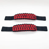 Bartact Miscellaneous Red Adjustable Paracord Door Limiting Straps (pair of 2) for 1976-06 Jeep Wrangler CJ, YJ, TJ