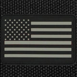 Bartact Miscellaneous The Thin Blue Line Flag Patch  - PVC Rubber w Velcro Hook Backing - Thin Blue Line American Flag 2" x 3"