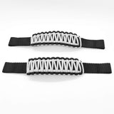 Bartact Miscellaneous White Adjustable Paracord Door Limiting Straps (pair of 2) for 1976-06 Jeep Wrangler CJ, YJ, TJ