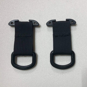 Bartact MOLLE ACCESSORIES Black MOLLE Attachments by Bartact - PALS/MOLLE Acetal T-Bar w/ D-Rings (pair of 2)