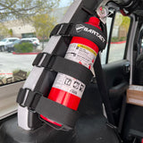 Bartact Roll Bar Accessories Black Fire Extinguisher Mount for padded Roll Bars Holds 2.5 - 5 LB Extinguisher | Bartact