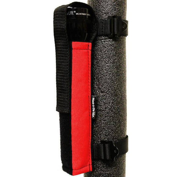 Bartact Roll Bar Accessories Red ROLL BAR FLASHLIGHT HOLDER EXTREME by Bartact PALS / MOLLE Flashlight Holder Compatible for 2, 3, and 4, D and C CELL lights - UNIVERSAL ROLL BAR
