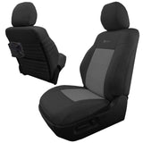 Bartact Toyota Tacoma Seat Covers black / graphite Front Tactical Seat Covers for Toyota Tacoma 2020-22 All Models w/ Electric Driver / Manual Passenger Seat (TRD & Non-TRD) Bartact - w/ MOLLE (Pair)