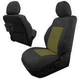 Bartact Toyota Tacoma Seat Covers black / olive drab Front Tactical Seat Covers for Toyota Tacoma 2020-22 All Models w/ Electric Driver / Manual Passenger Seat (TRD & Non-TRD) Bartact - w/ MOLLE (Pair)