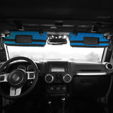 Bartact Visor Covers Blue / Fabric MOLLE Visor covers (FOR MIRRORED VISORS) with PALS - MOLLE (pair) for 2007-18 Jeep Wrangler JK JKU by Bartact